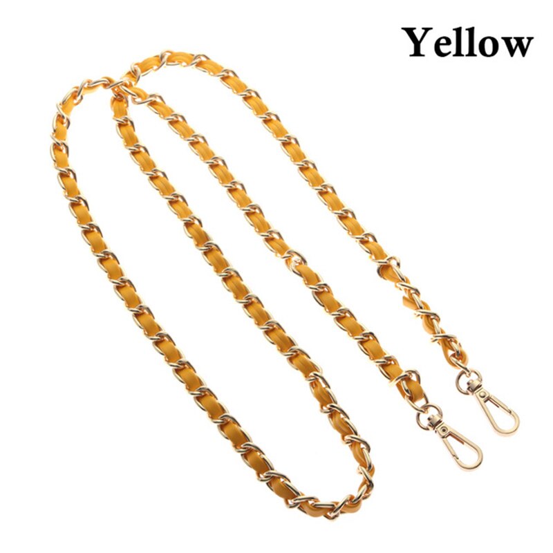 120cm Women PU + Chain Bag Straps 10 Colors Ladies Handbag & Shoulder Bags Bag Belt Handles