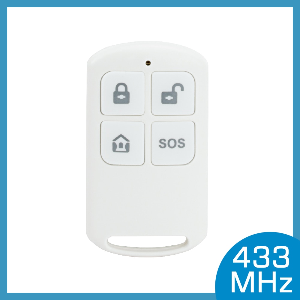 Draadloze Afstandsbediening High-Performance Draagbare 4 Knoppen Sleutelhanger Voor Wifi Gsm Alarmsysteem 433Mhz