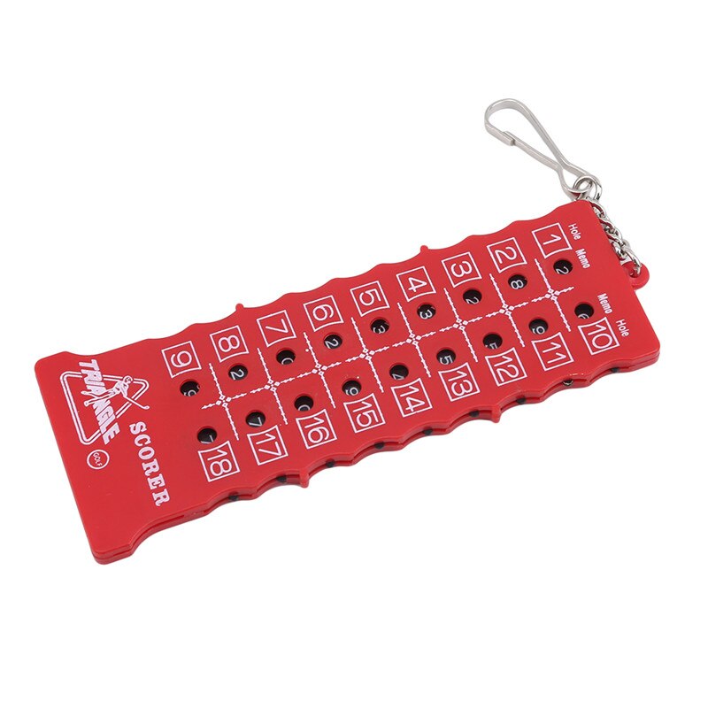 18 Hole Golf Stroke Putt Score Card Counter Golf Score Indicator with Key Chain Environmental Golf Score Counter