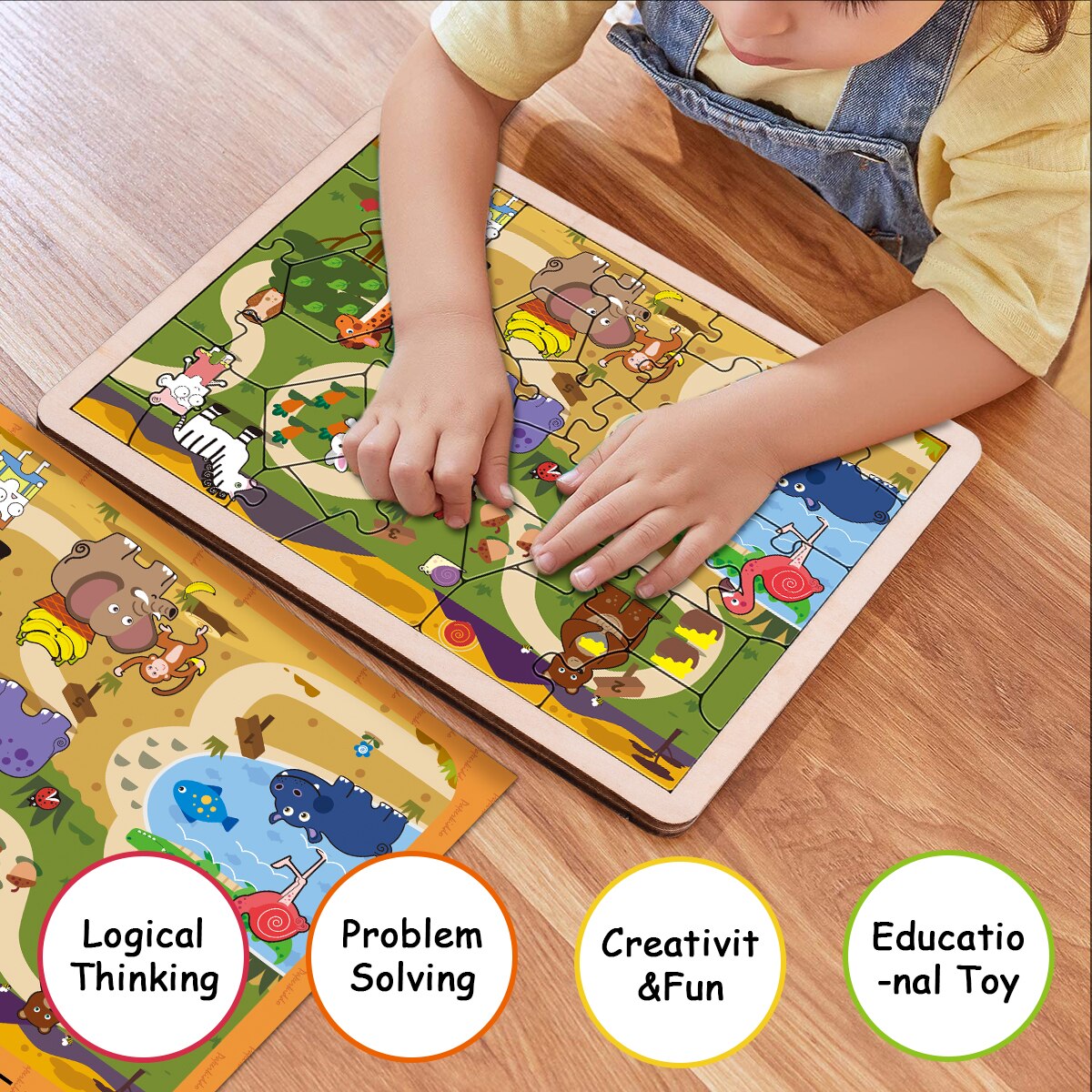 Hout Puzzel Speelgoed Voor Kinderen Volwassenen Dieren Voertuig Verkeer Auto Puzzels Puzzel Baby Educatief Spel Leren Houten Speelgoed