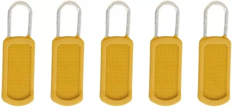 5/10/20pcs Universal Zipper Pull Replacement Kit Removable Detachable Zipper Puller for Luggage Purse Bags Clothes Zipper Slider: Khaki