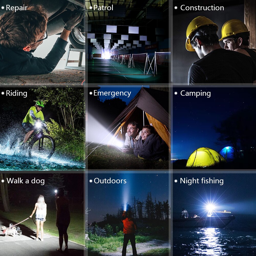 SuperFire G6 multi-function work light with magnet LED+COB charging super bright lighting auto repair machine tool inspection