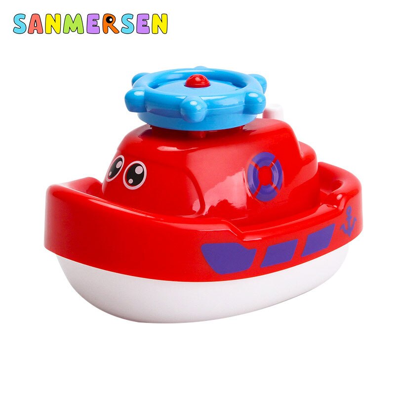 Cartoon Lustige Baby Bad Spielzeug Nette Tier Boot Uhrwerk/Elektrische Wasser Spielzeug Kinder Spritzen Schwimm Bad Badewanne Kid: N