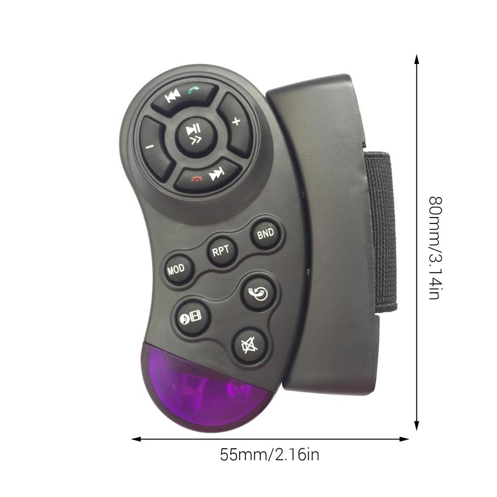 Intelligent Smart Ergonomic Remote Control Steering Wheel Remote-Control DVD Vehical Car CD Black