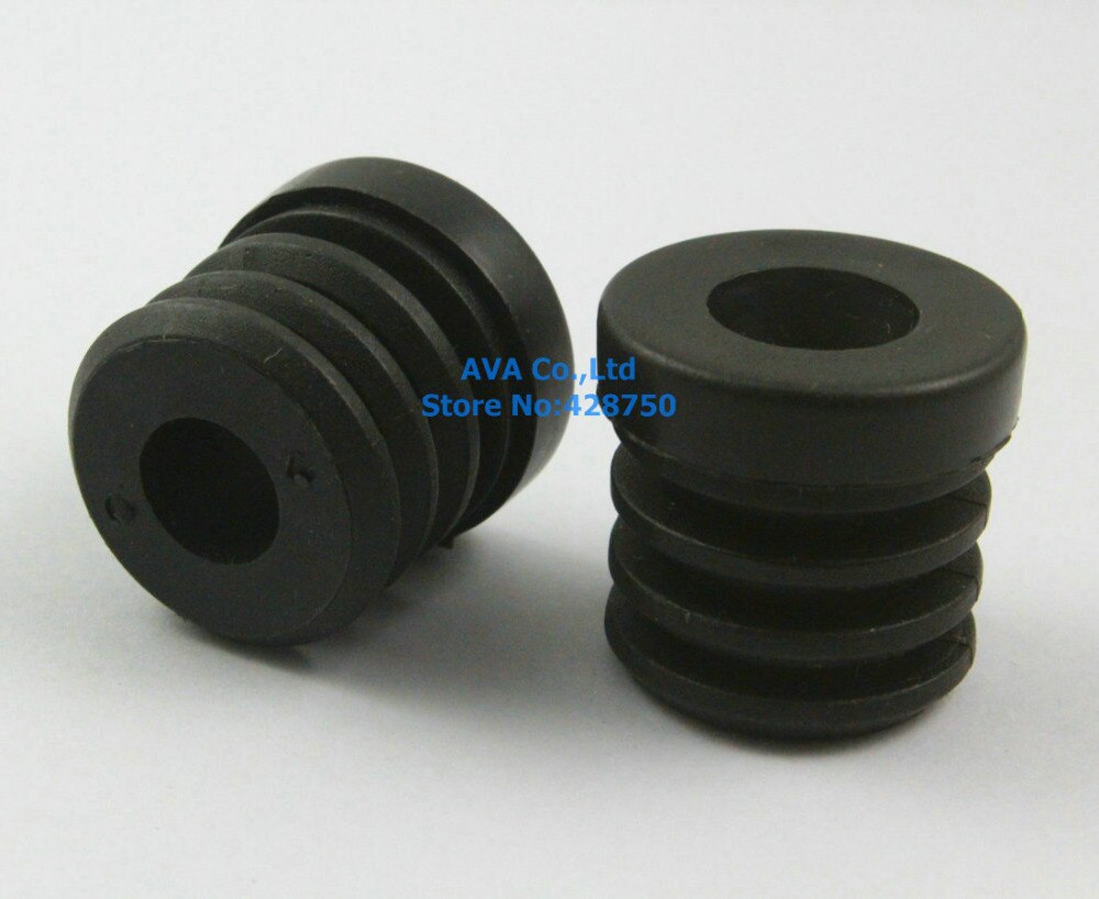 20 Pieces M8 Thread Nut 25mm Round Plastic Insert Cap Tube End Cover Cap