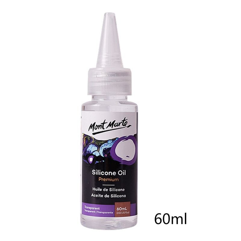 Huile de Silicone pour peinture acrylique, 60ML, pour artiste, fournitures d'art DIY