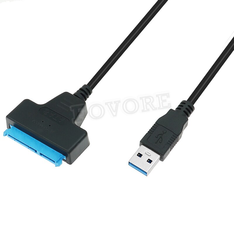 Cable USB SATA para disco duro externo, adaptador de 2,5 pulgadas, 2,5 pulgadas, 22 Pines, SATA III, HDD, SSD a USB 3,0, 3 cables, USB3, SATA3