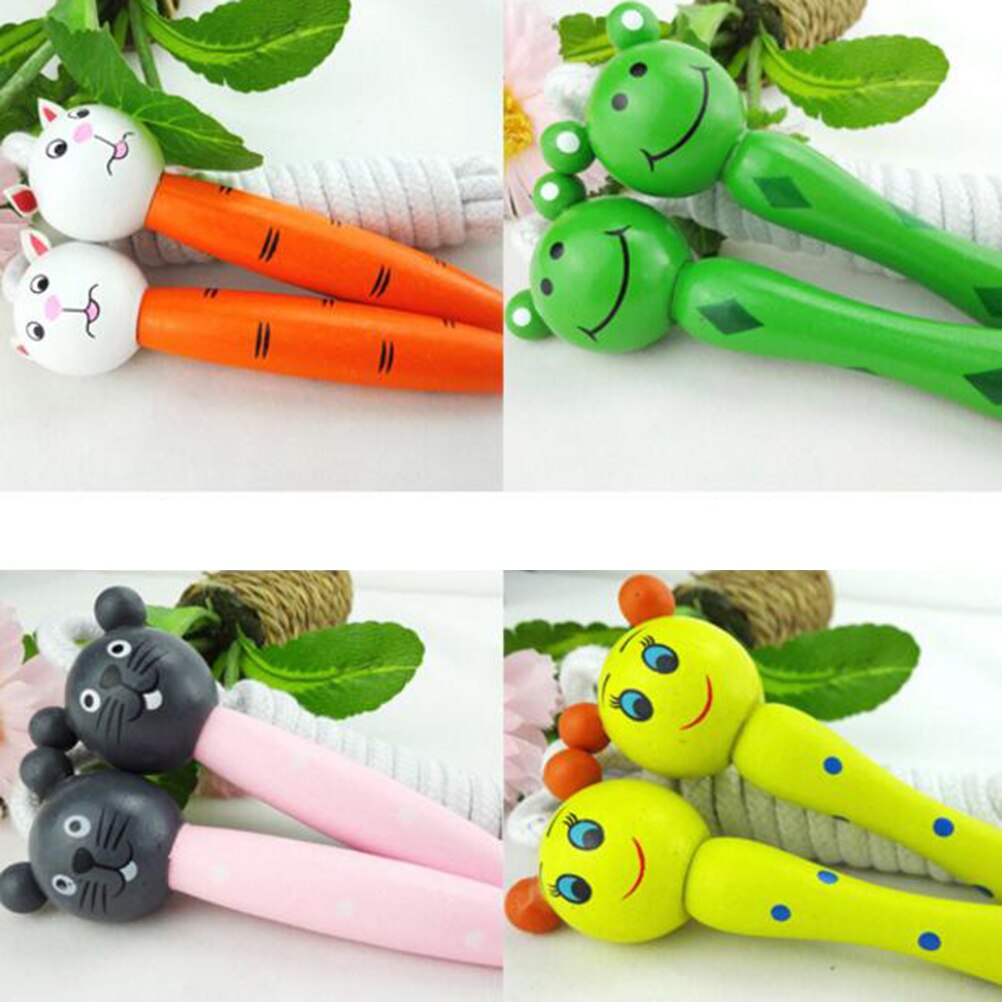 Outdoor Game Cartoon Children Handled Jumping 2.1M Cartoon Children Skipping Rope Skip Skipping Rope Cord Standard Fitness