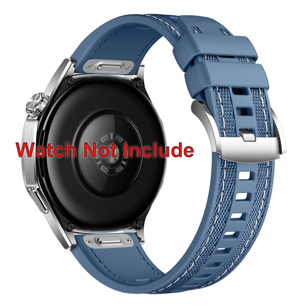 Silikonvävt armband för oneplus watch 2 3 22mm push-on armband för oneplus watch 3/2/2r 22mm män kvinnor armband: Beige / 14mm
