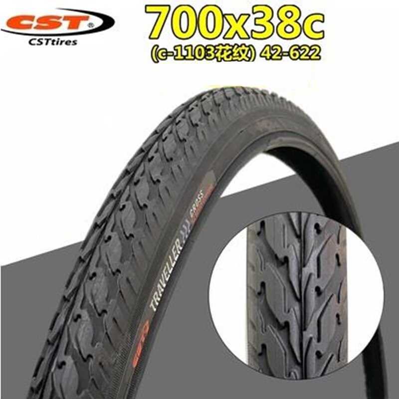 Cst – pneu de vélo de route, 2 pièces, 700c x 3C/25C/28C/32C/35C/38C/40C, pour vtt: 2pcs 700x38c