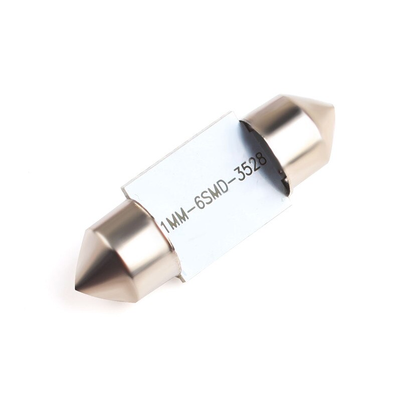 31mm led festoon kuppellys 3021 6428 de3021 led automatisk lesesporpære 6 smd 3528 12v dc-lampe blått lys supersterkt holdbart