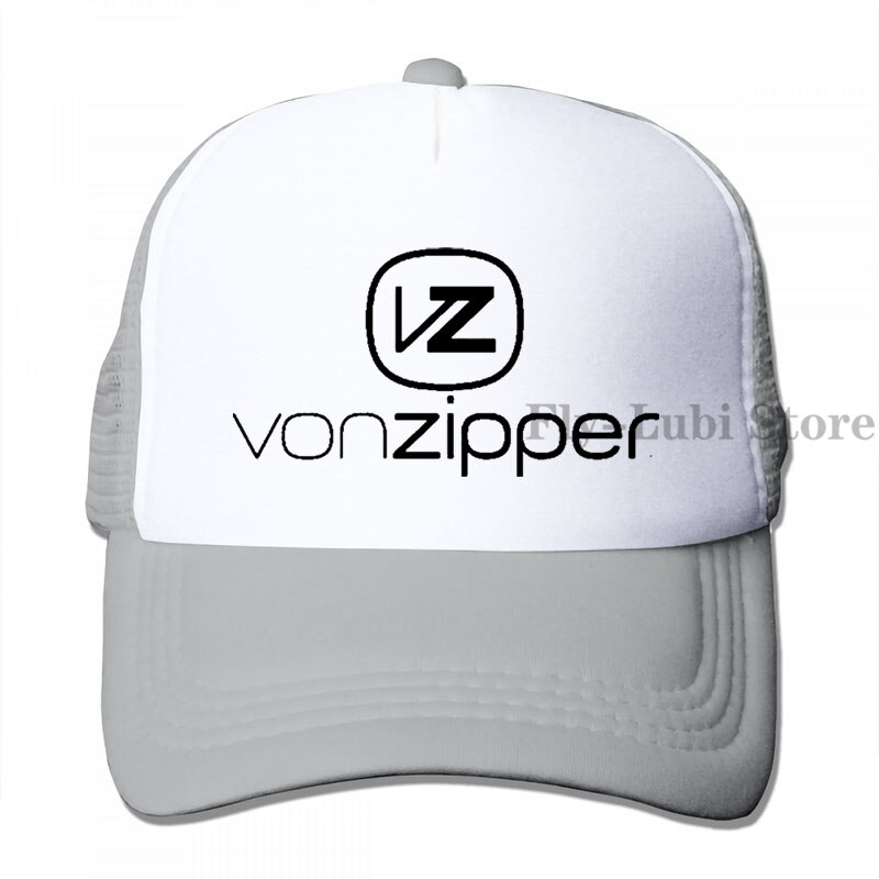 VonZipper SkateBoard Baseball cap men women Trucker Hats adjustable cap: 3-Gray