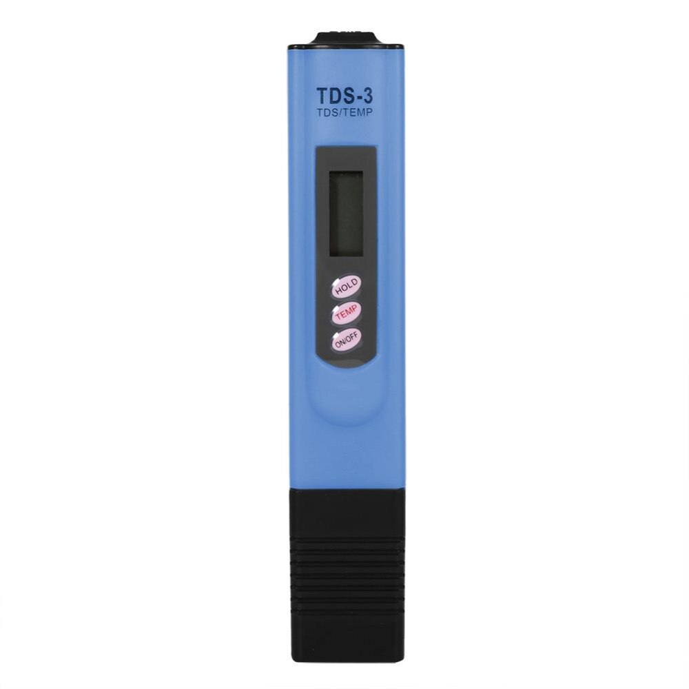 Portable mètre numérique LCD eau test stylo pureté filtre TDS mètre testeur 0-9990 PPM Temp Portable mesure outils: Bleu