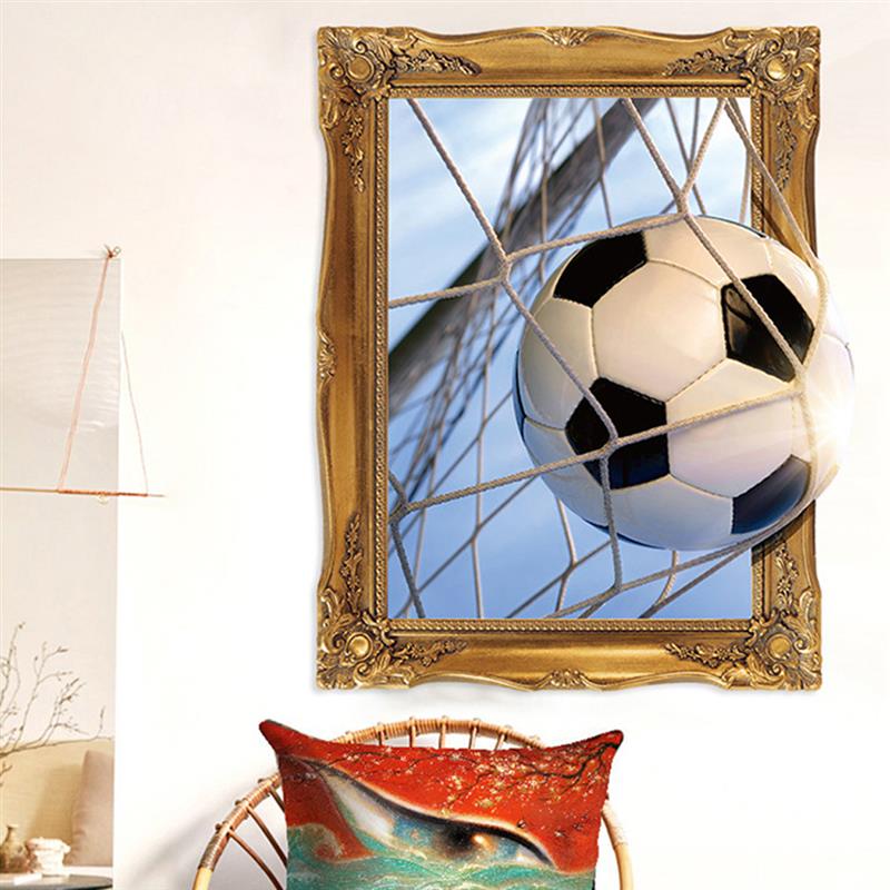 Football Wall Sticker Soccer DIY Vinyl Wall Sticker 3D For Kids Boys Room Mural Bedroom Decor Wall Decal Stickers