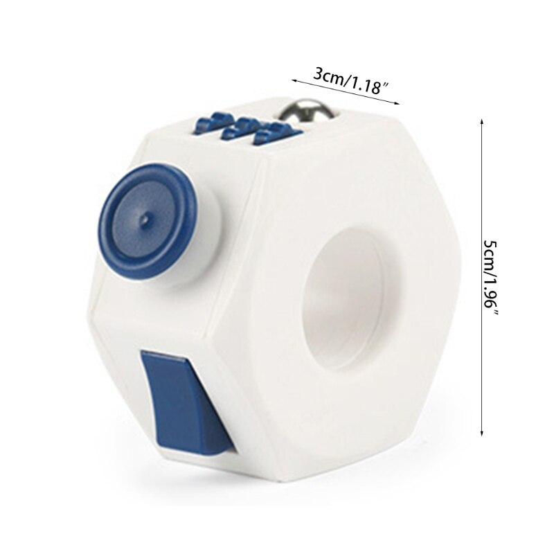 Anti-Angst Relief Ring Plastic Magic Ring Ring Speelgoed Druk Gxmb