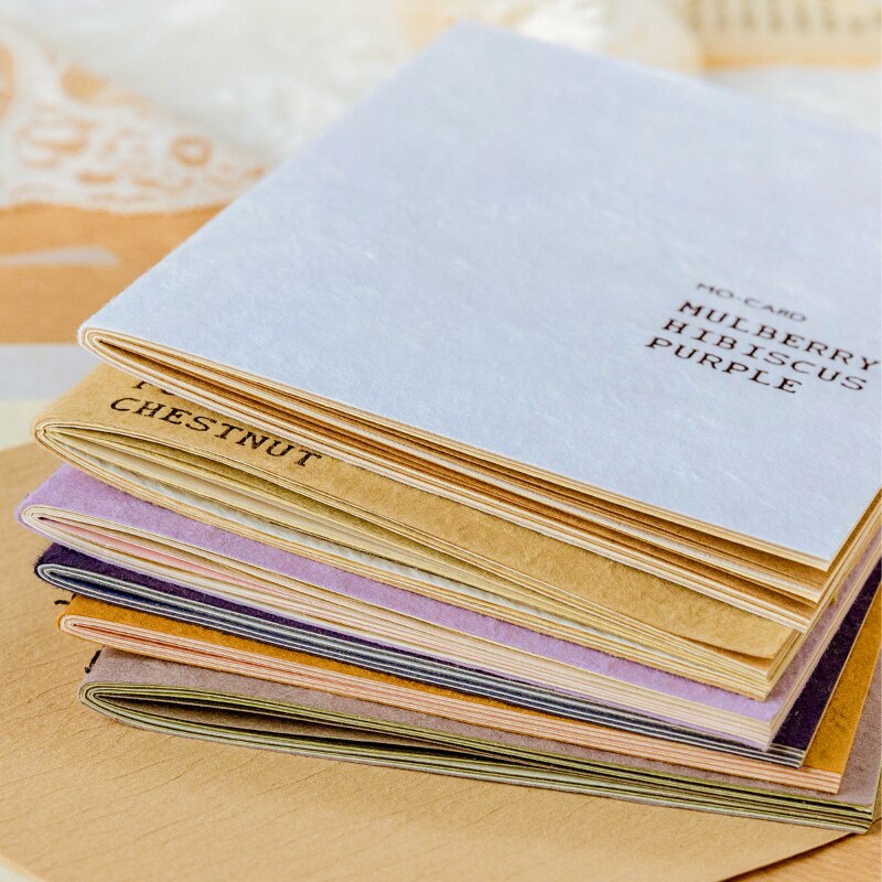 Páginas de libro en blanco para manualidades, papel de álbum de recortes, planificador de diario, Vintage, decorativo, DIY, 40 unids/lote