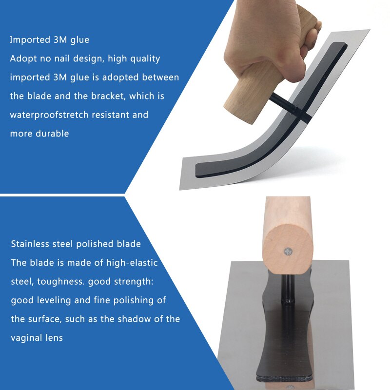 0.7mm Mortar Board Stainless Steel Corner Trowel Batch Wall Shovel Putty Cement Finishing Paint Decorating Construction Tools