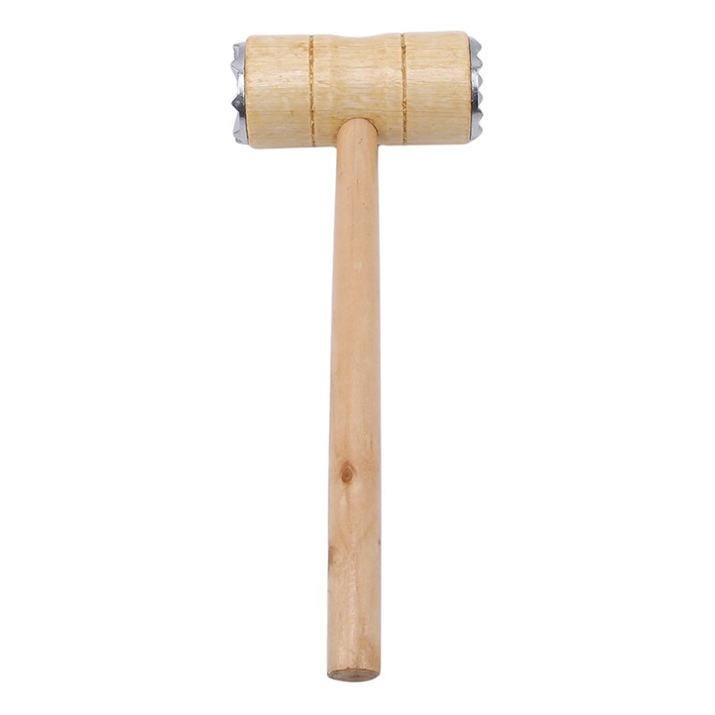 1PC Practical Wooden Double-Sided Knocking Hammer For Steak Tender Meat Tools Cookware Kitchen Accessories