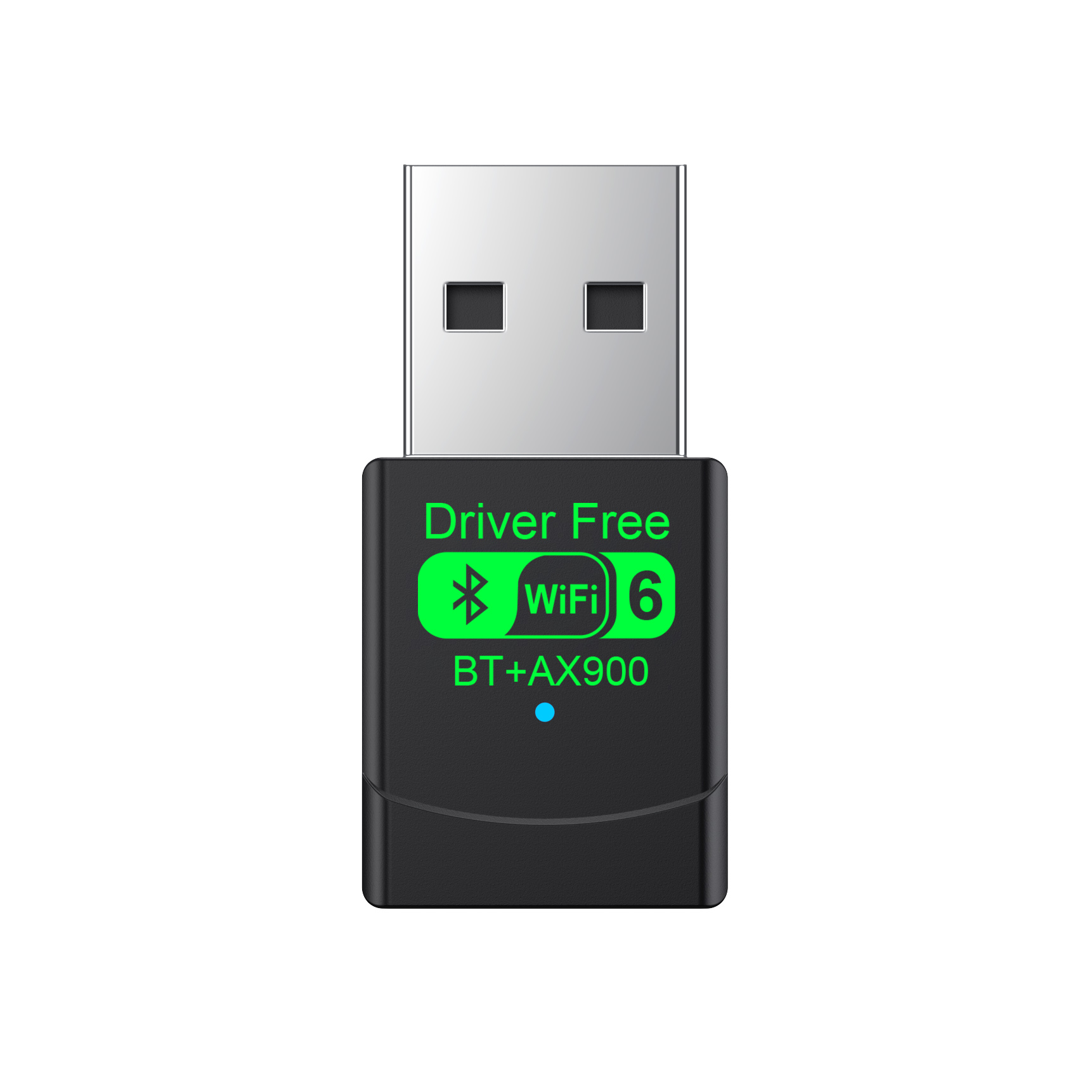 AX900 WiFi 6 Treiberfreie drahtlose Netzwerkkarte Bluetooth5.4 2-in-1-Adapter Computer USB-Empfänger Sender 2,4 G/5 GHz Dualband: Default Title