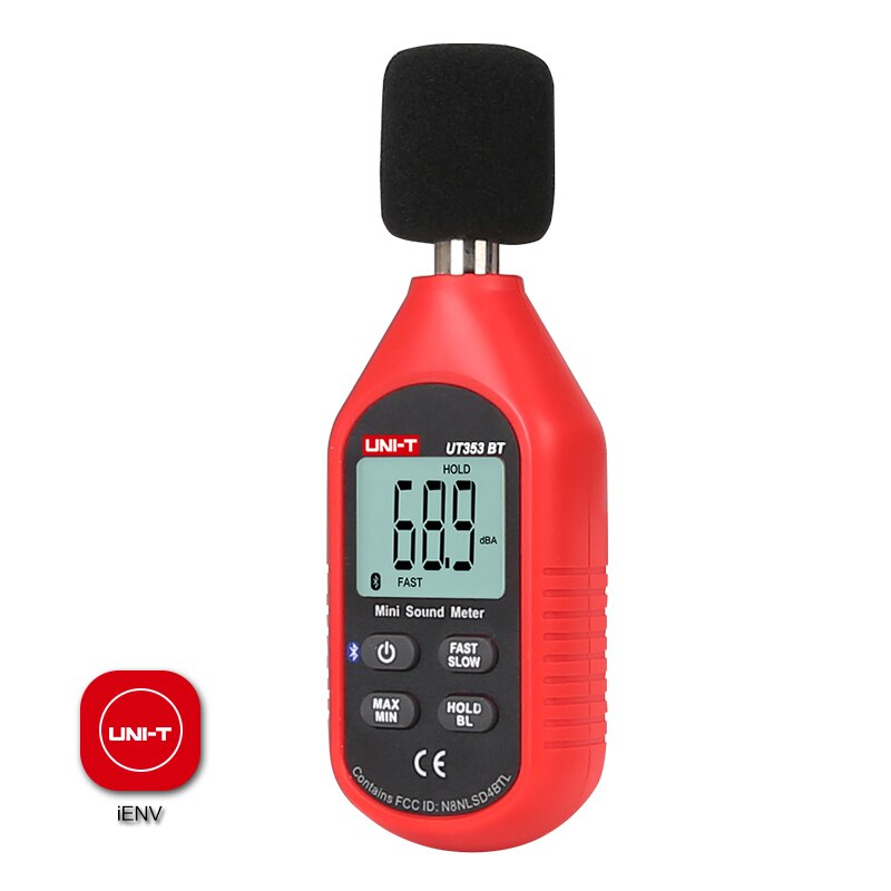 Uni-t  ut353bt mini lydmåler/bluetooth kommunikasjon; desibel/støytester/støymåler/lydnivåmåler