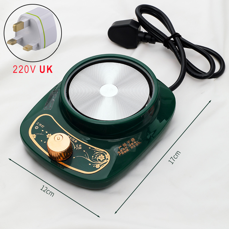 Duży piec elektryczny do pieczętowania, podgrzewacz do garnków, podgrzewacz elektryczny, kulki woskowe, topienie wosku, łyżka do pieczętowania lakiem: Żółty