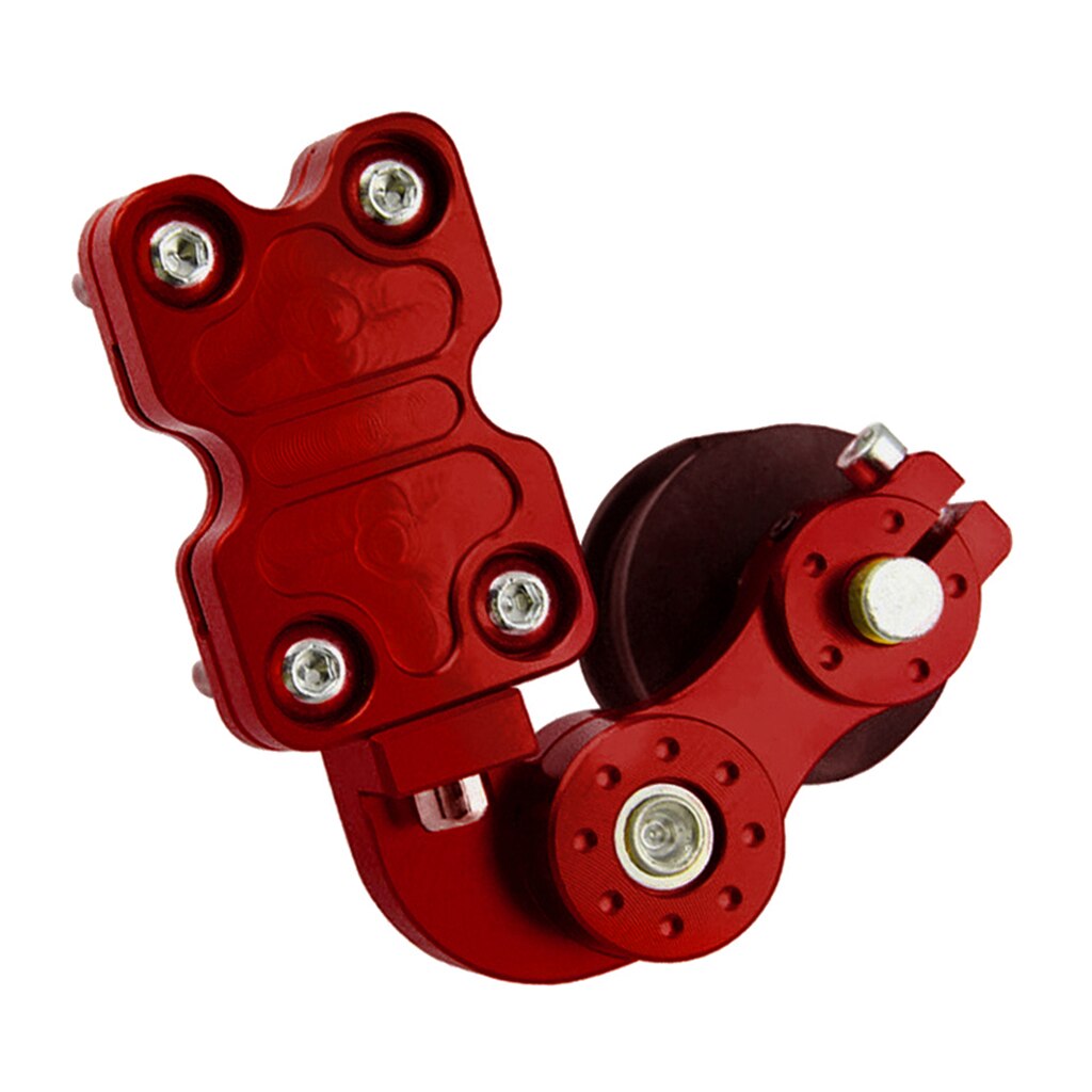 1 Set Aluminum Alloy Motorcycle Bike Adjustable Chain Tensioner, Automatic Regulator, 52mm Dia.