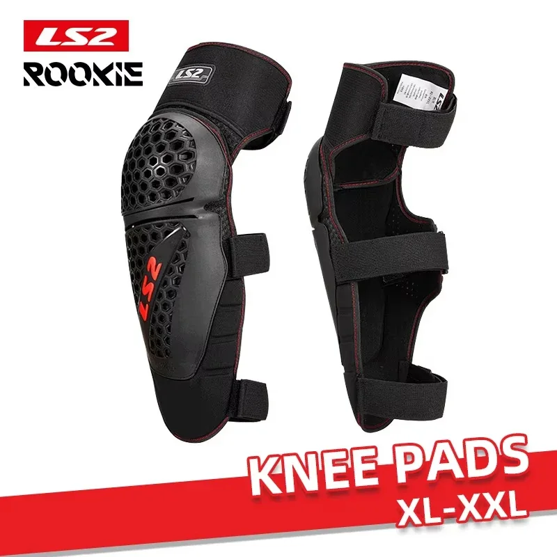 LS2 motorfiets elleboog kniebeschermers motorcross kniebrace mesh motorfiets elleboogbeschermer sport kniebeschermers kruisbeschermingen kniebeschermers: Black