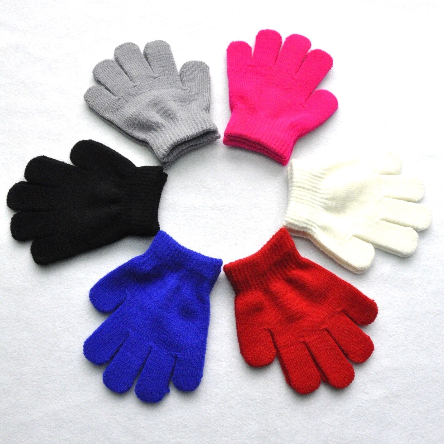 Winter Gloves Cute Baby Knit Warm Elastic Soft Gloves Child Boys Girls Children Mittens