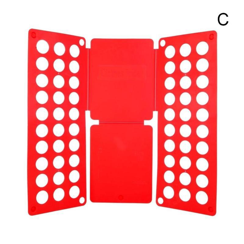 Folding Clothes T-shirt Stacking Board Save Manage Clothes Space Organizer Fold Quickly To T5E8: C