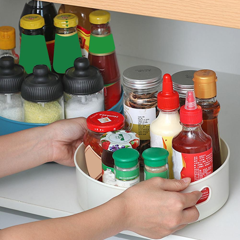 Plateau de plateau tournant super polyvalent plateau rotatif de cuisine Stable plateau de rangement rotatif réutilisable