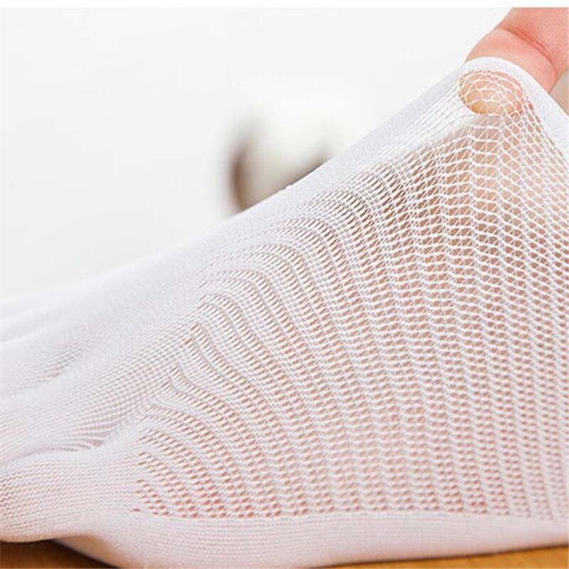 Five Toe Sock Cotton Short Socks Slippers Invisibility For Solid Color Socks Женские хлопковые носки