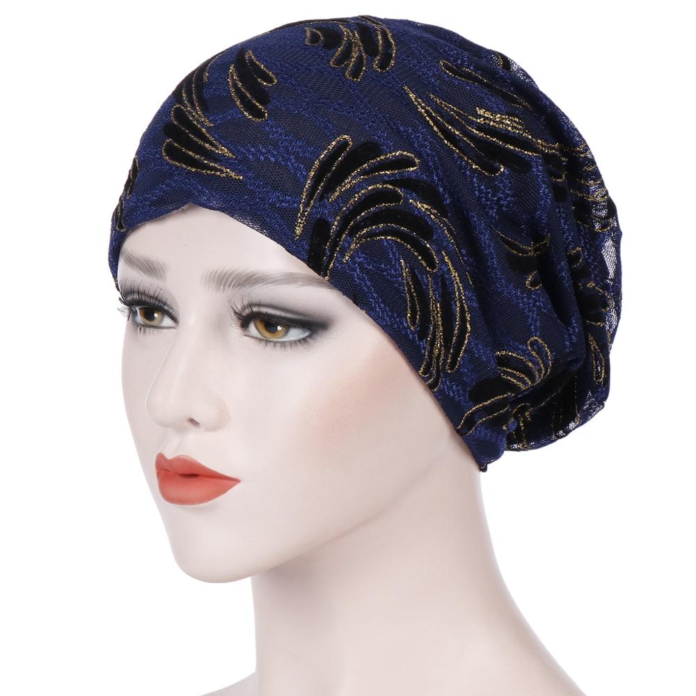 Hooded veelkleurige bladeren rijden hoofddoek lente en zomer dunne vrouwen hoofddoek Moslim hoofddoek hoed