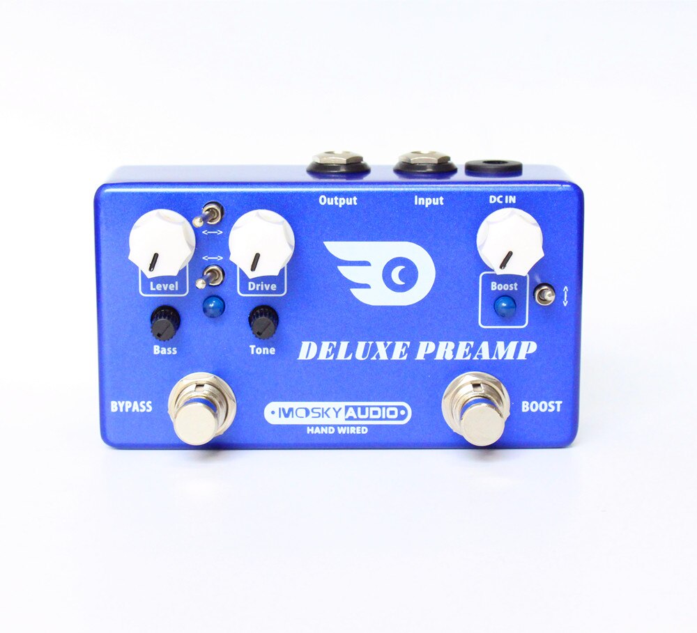 Hand-Made AMP TUBE / DELUXE PREAMP guitar effect pedal Boost And Overdrive 2 effects in 1 with true bypass: DELUXE PREAMP