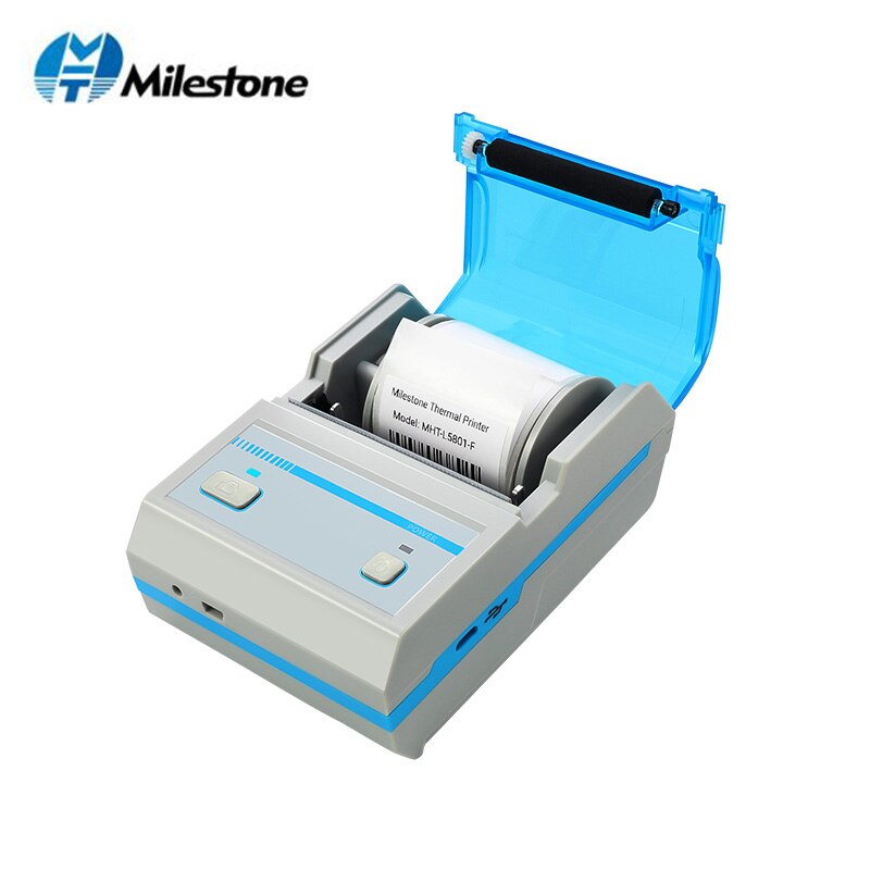 Milestone Thermal Label Printer Bluetooth Barcode Printer Support Android IOS Mini Wireless Bar Code Label Maker