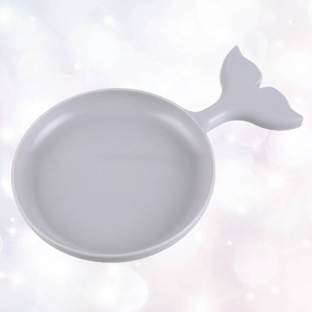 Fish Shape Serving Plate Desserts Tray Fruit Snack Dish Dinnerware Tableware Grey: Grey