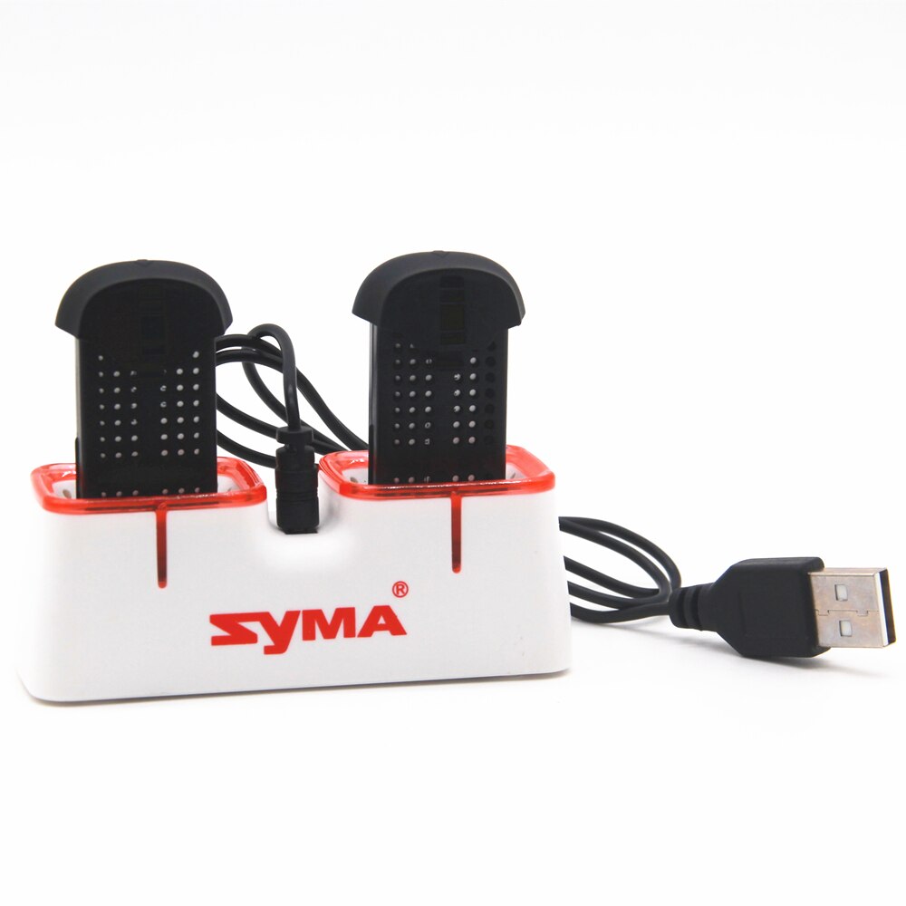 Syma-batería Lipo X22 / X22w Original para Dron, batería de 3,7 V y 400mAh con cargador, recambios de cargador, accesorios para cuadrirrotor RC, batería de 3,7 V y 400mAh