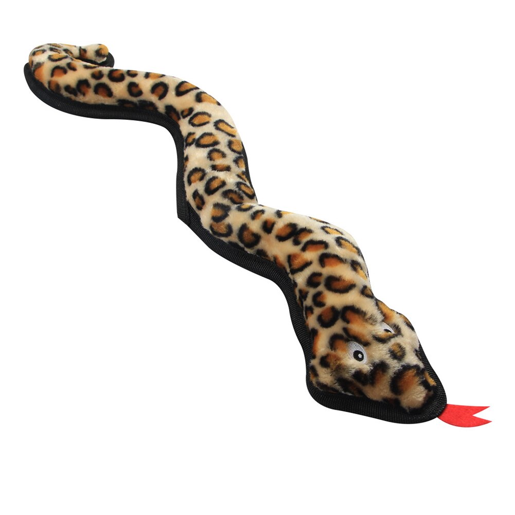 Teeth Clean Pet Supplies Bite Puppy Durable Sound Plush Animal Dog Toy Snake Shape Chew Funny Squeaky Portable