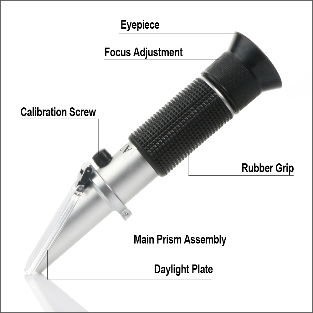 RZ Handheld Refractometer 58-90% Portable Sugar Syrup Refractometer Brix Measurement Sugar Meter Fruit Food Sugar Meter