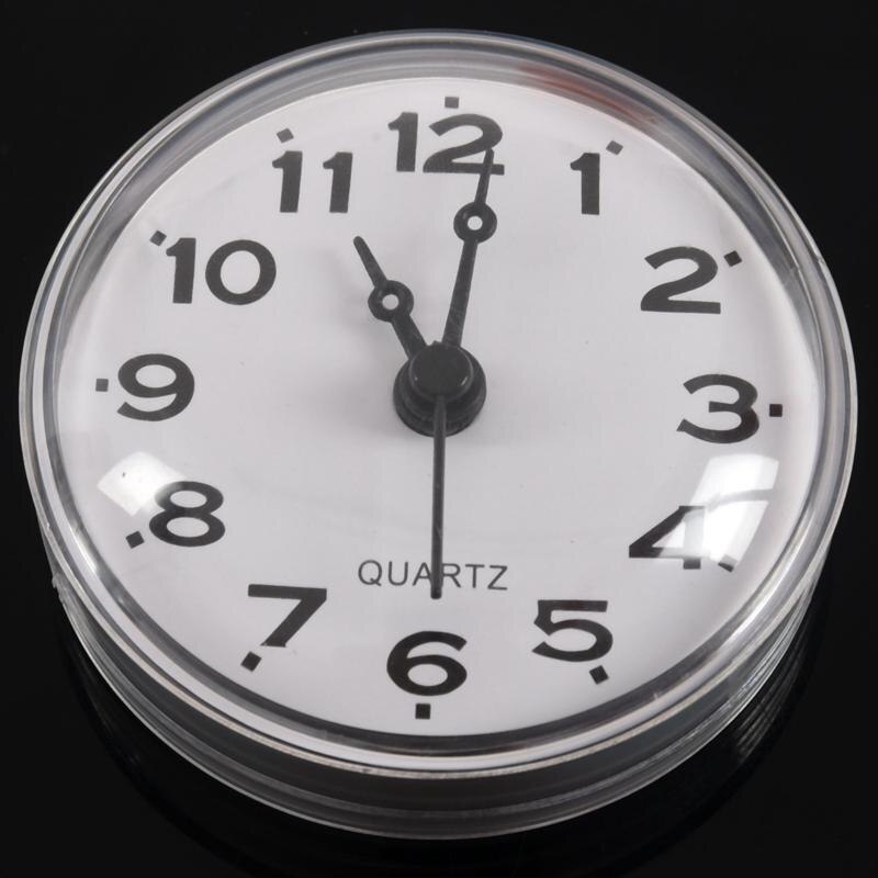 7cm étanche cuisine salle de bain douche horloge ventouse ventouse mur Orange