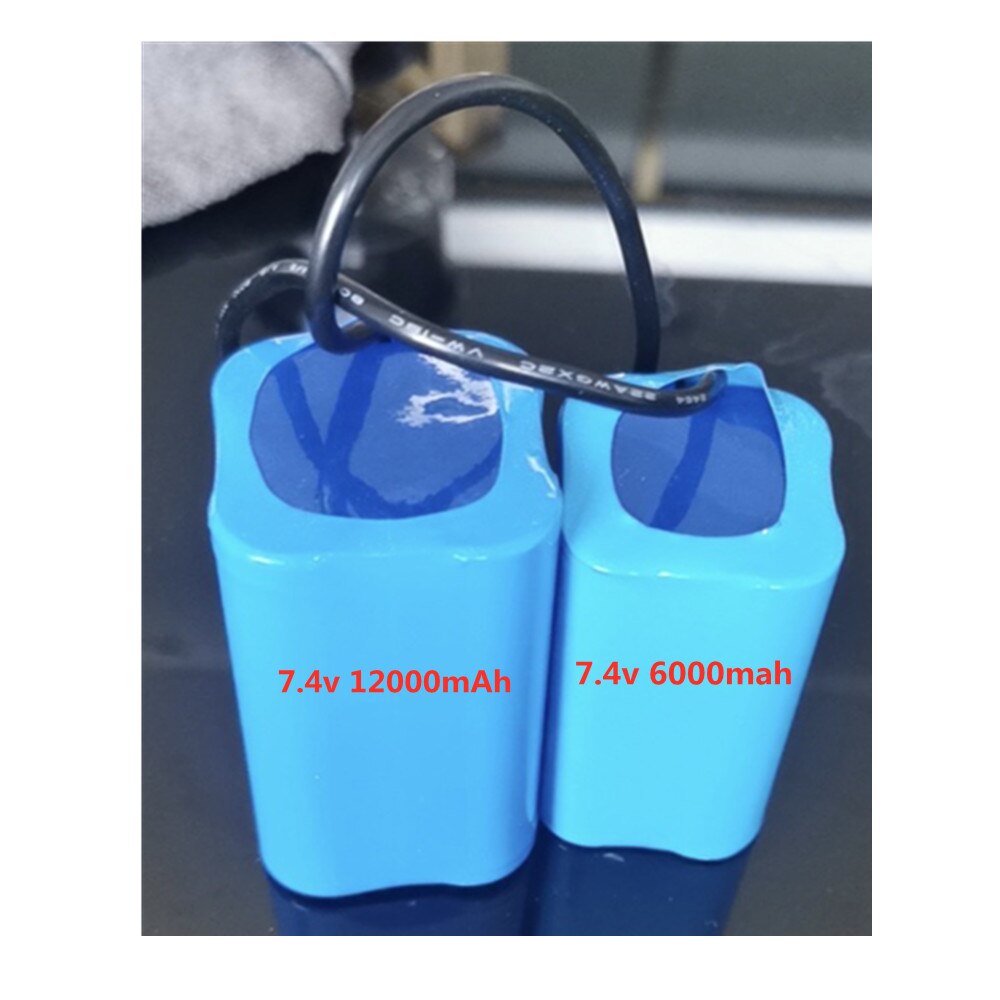 7.4v 12000 mah 6000 mah batteri til  t188 t888 -5 v007 c18 h18 så på fjernkontroll rc fiske agn båt deler