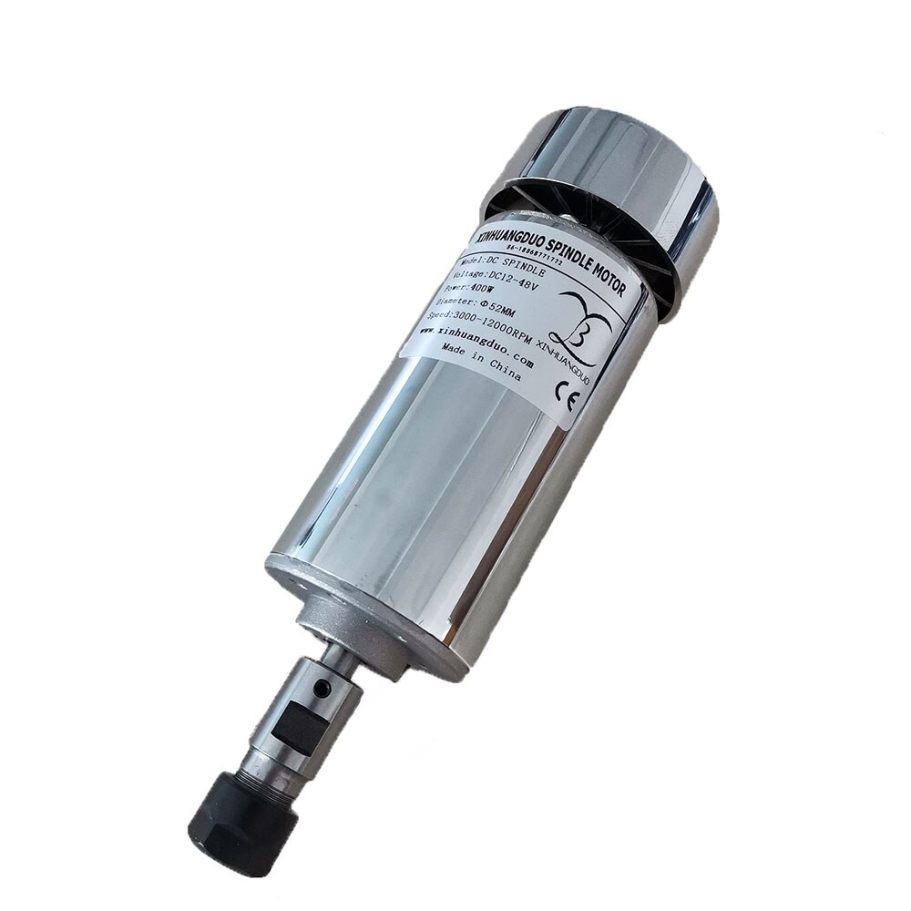 400W Air cooling spindle motor 0.4KW cnc spindle motor DIY dc 12-48 cnc 0.4KW spindle motor for PCB milling machine ER11-3.175
