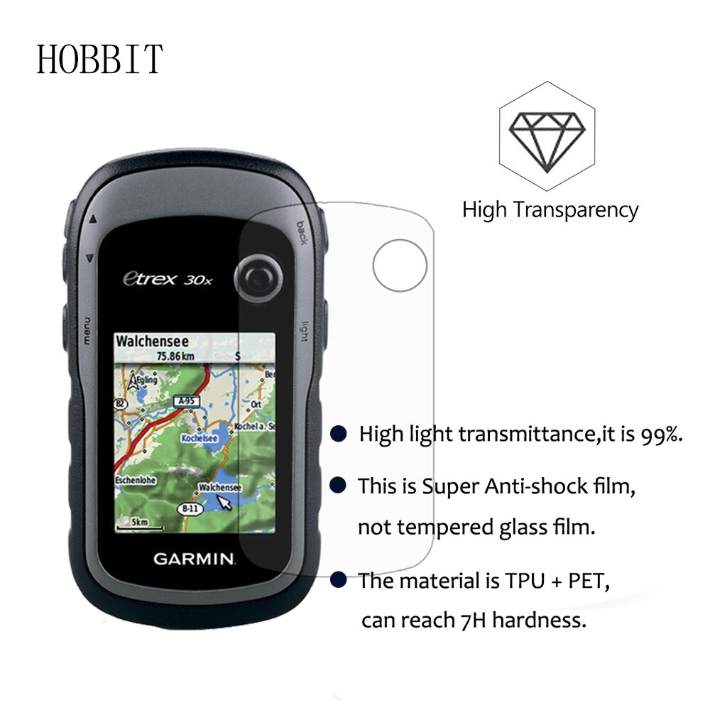 3Pack For Garmin eTrex 10x 20x 30x Hiking Handheld GPS Navigator Explosion-proof Screen Protector High Clear Anti-shock Film