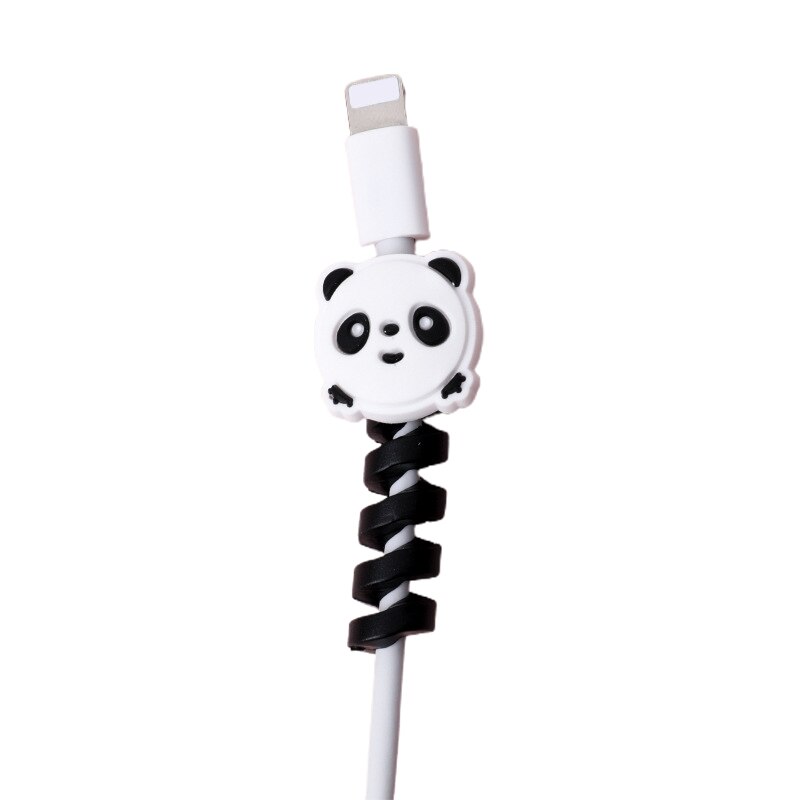 Protector de cubierta de Cable cargador soporte de Cable Protector de auriculares Cable que cubre línea soporte de Cable organizador de cables Gestión de Datos: 06
