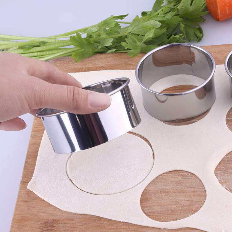 Cake Cookie Mould Cutter Round Circle Shape Stainless Steel DIY Fondant Mold Tools MDD88