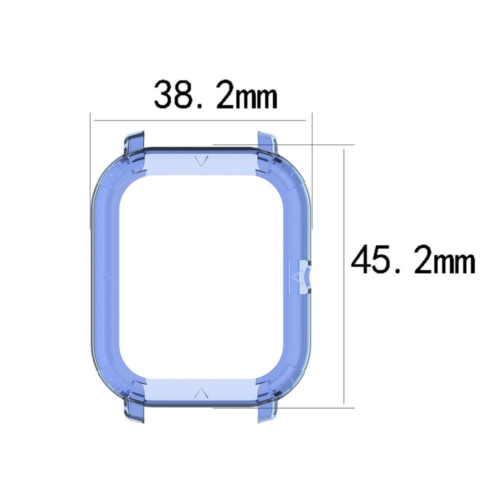 Tpu ram stötfångare täckfodral skalskydd för xiaomi huami amazfit gts smart klockskydd armband skyddande tillbehör