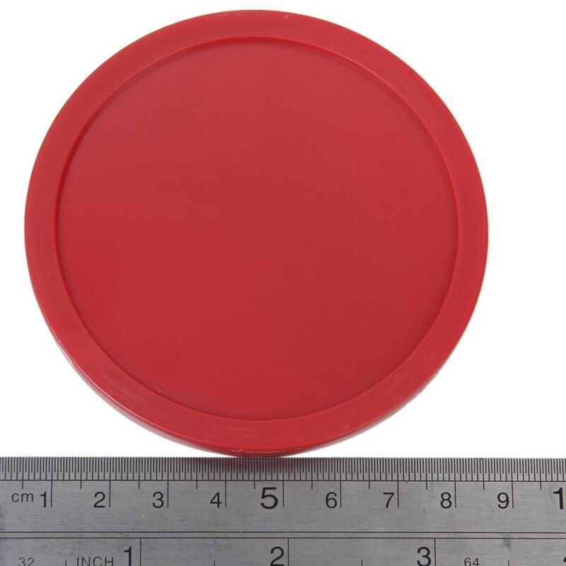 4 PCS Air Hockey Puck Table Arcade Game Pucks 82 mm - Red