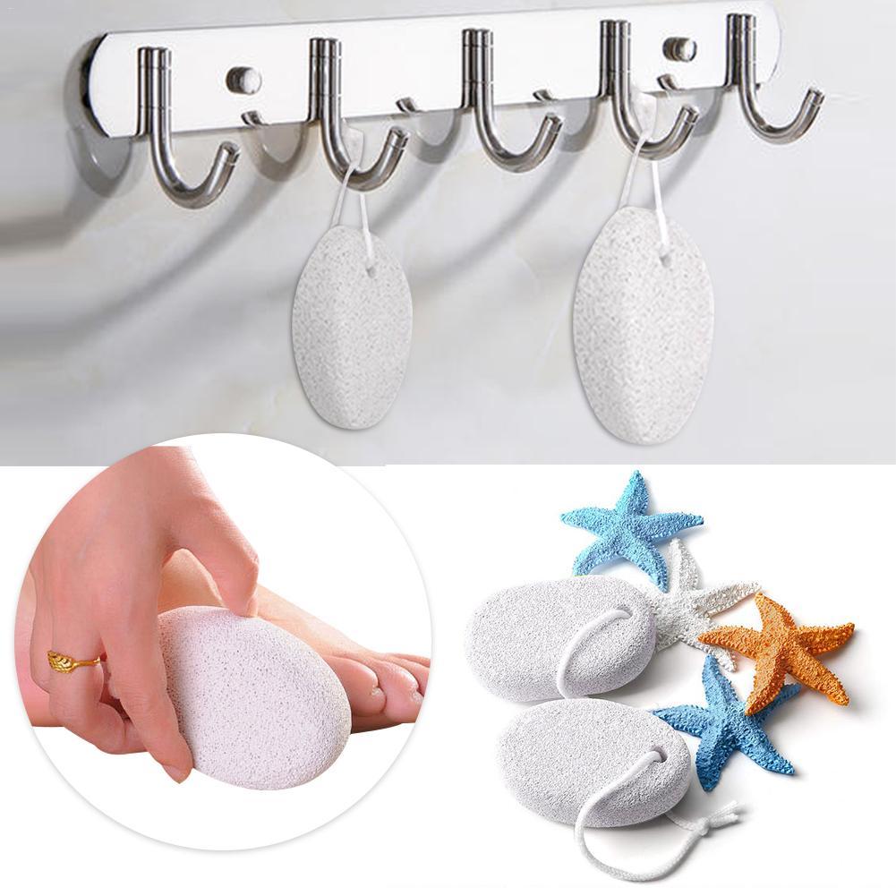Piedra pómez Natural, Lima para pies, cepillo para quitar durezas y exfoliar, productos de baño para pedicura, herramienta para el cuidado de los pies, 1 unidad