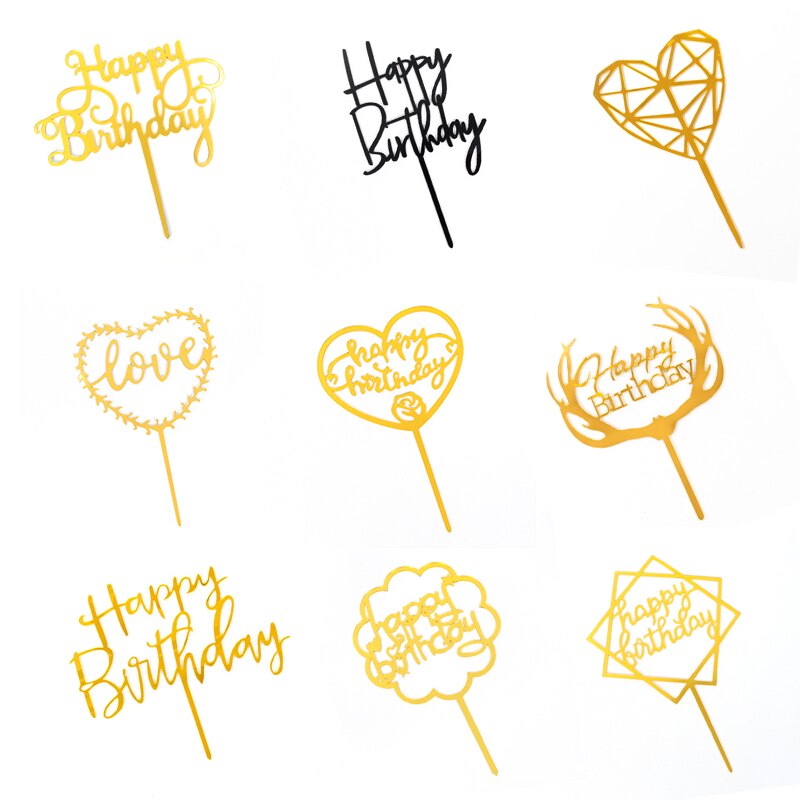 Gittler Glücklich Geburtstag Kuchen Deckel Bling Dekoration Glücklich Geburtstag Kuchen Deckel Mädchen Geburtstag Dekor Multi-bilden