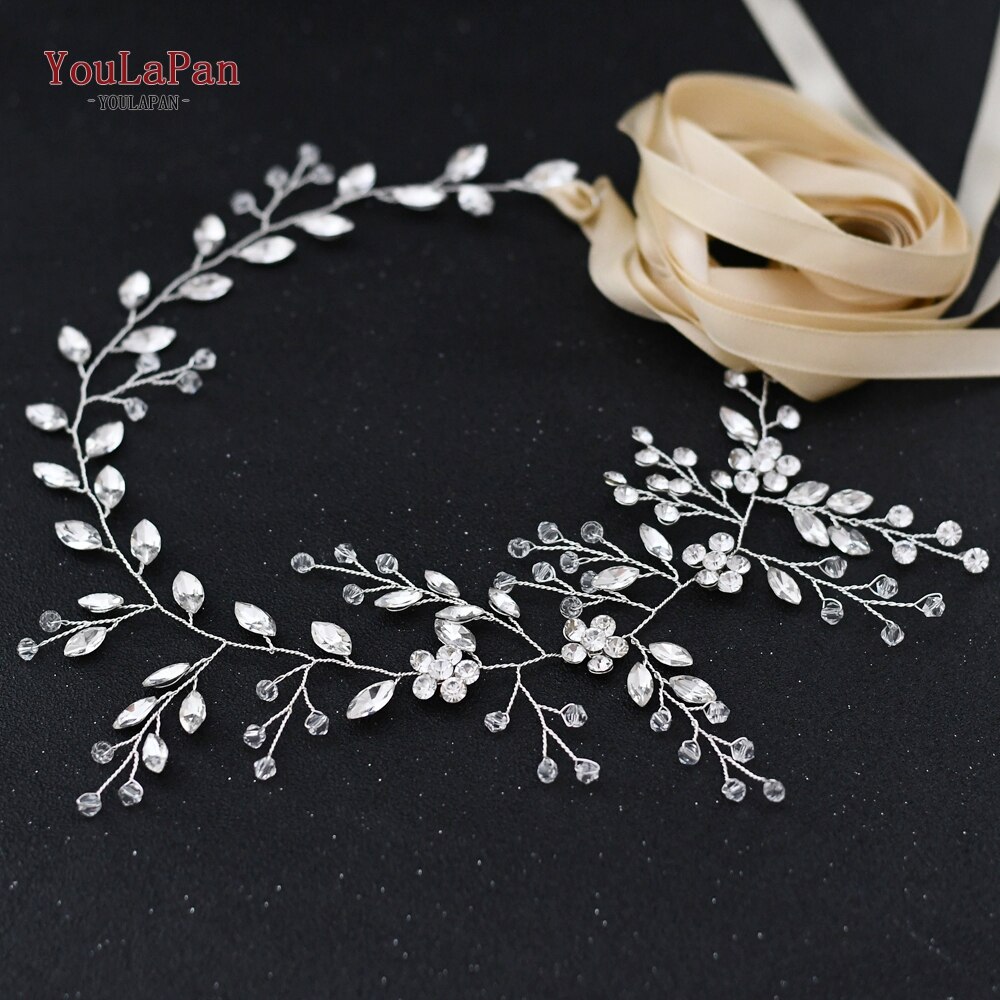 TOPQUEEN SH65 Bridal Belts Rhinestone belt Wedding Sash Belt for the Bride Wedding Accessories ivory bridesmaids dresses belt: champagne ribbon