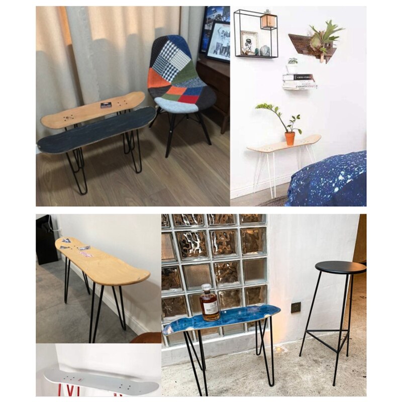 Support de pied de chaise de Skateboard, solide, en fer, pour changer les chaussures, accessoires de pieds, général
